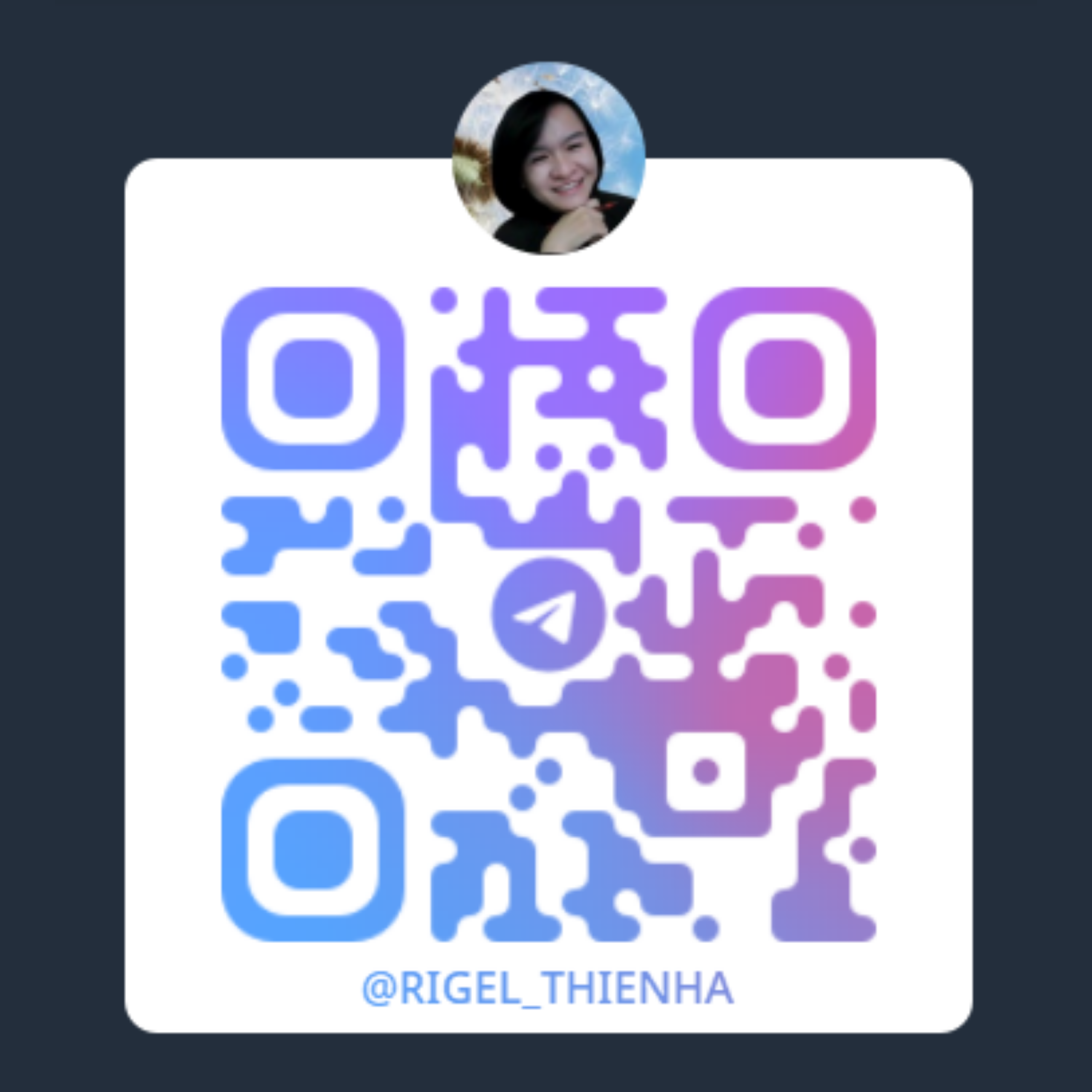 QR Telegram Cô Thiên Hà